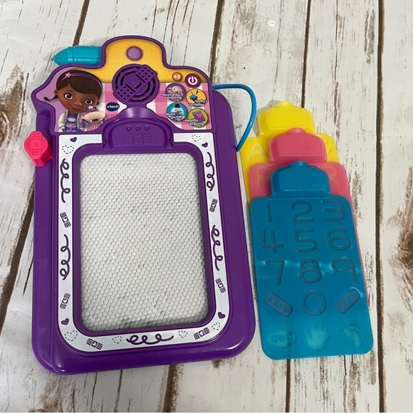 Disney Doc Mcstuffins Interactive Clipboard Purple Pink Drawing Board - Picture 3 of 6